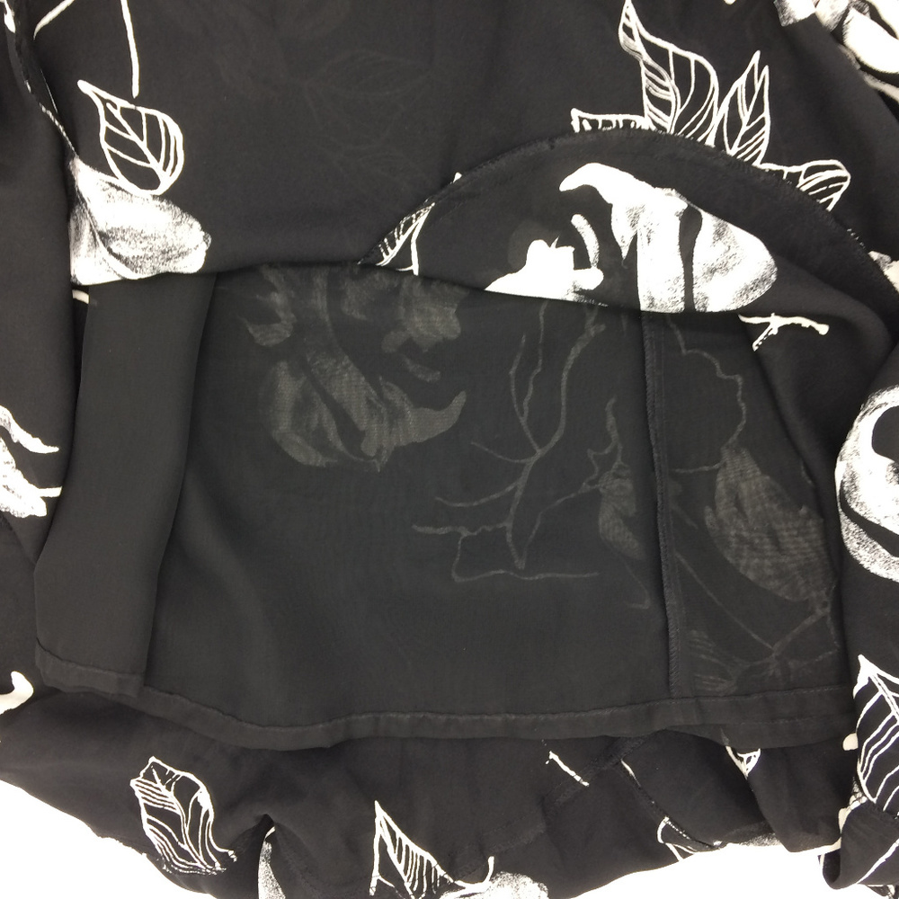 Bianca Nygard Black White Floral Petal Skirt 6P - Picture 4 of 5